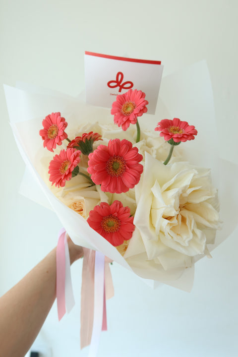 Ramo mini gerberas con rosas