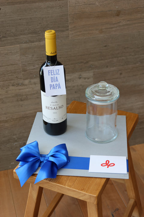 Bombonera con vino