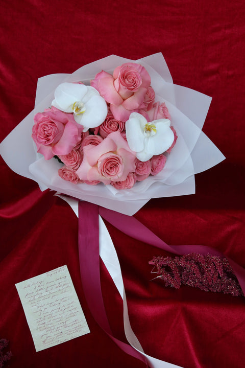 Pink Promise +orquídeas