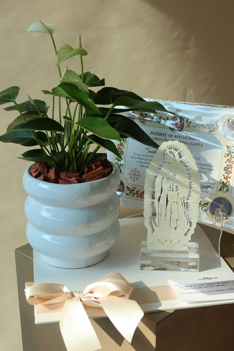 Anturio con Misa y Virgencita