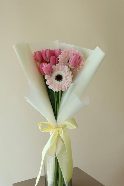 Tulipanes con Gerberas